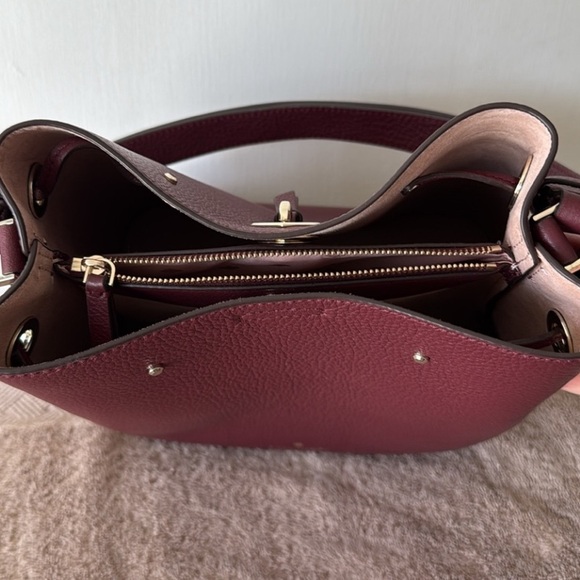 Kate Spade Marti Burgundy Leather Tote Bag - Picture 5 of 8